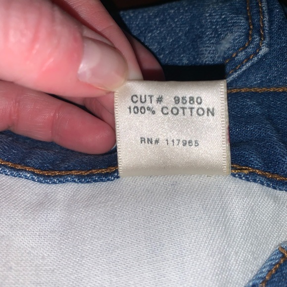 J BRAND high rise blue denim shorts - Picture 6 of 8